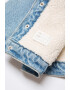 Mango Jacheta de denim cu captuseala de blana shearling sintetica Elliot - Pled.ro