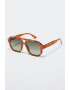 Mango Ochelari de soare aviator cu model tortoise Marta - Pled.ro