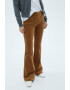 Mango Pantaloni bootcut cu aspect de catifea Britney - Pled.ro