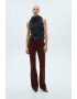 Mango Pantaloni bootcut din bumbac Velveton - Pled.ro