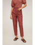 Mango Pantaloni crop conici din amestec de lyocell Duke - Pled.ro