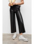 Mango Pantaloni crop cu aspect de piele Cadillac - Pled.ro