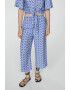 Mango Pantaloni crop cu imprimeu Life - Pled.ro