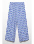 Mango Pantaloni crop cu imprimeu Life - Pled.ro