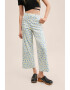 Mango Pantaloni crop cu model floral Farrito - Pled.ro