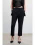 Mango Pantaloni crop cu talie elastica - Pled.ro