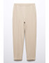 Mango Pantaloni crop cu talie inalta Pique - Pled.ro