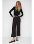 Mango Pantaloni crop cu talie inalta si croiala ampla Buckle - Pled.ro