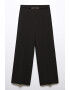 Mango Pantaloni crop cu talie inalta si croiala ampla Buckle - Pled.ro