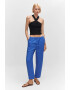 Mango Pantaloni crop de in cu snur - Pled.ro