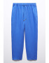 Mango Pantaloni crop de in cu snur - Pled.ro