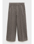 Mango Pantaloni cu croiala ampla si model houndstooth Pepi - Pled.ro