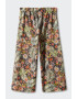 Mango Pantaloni cu croiala ampla si model tropical Hawii - Pled.ro