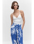 Mango Pantaloni cu imprimeu tropical Twist - Pled.ro