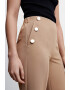 Mango Pantaloni crop cu croiala ampla Dorado - Pled.ro