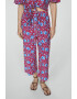 Mango Pantaloni culotte cu imprimeu floral Life - Pled.ro