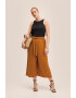 Mango Pantaloni culotte cu talie elastica Lota - Pled.ro