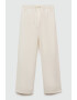 Mango Pantaloni din amestec de in cu snur in talie Comfy - Pled.ro