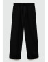 Mango Pantaloni din amestec de in cu snur in talie Comfy - Pled.ro