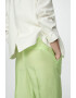 Mango Pantaloni din amestec de lana cu croiala ampla Lime - Pled.ro