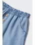 Mango Pantaloni din material chambray cu buzunare oblice Fernando - Pled.ro