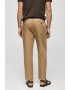 Mango Pantaloni slim fit din amestec de in Romelino - Pled.ro