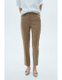 Mango Pantaloni slim fit cu talie medie Warm - Pled.ro