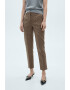 Mango Pantaloni slim fit cu talie medie Warm - Pled.ro