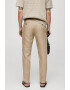 Mango Pantaloni slim fit din in Oyster - Pled.ro