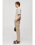 Mango Pantaloni slim fit din in Oyster - Pled.ro