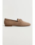 Mango Pantofi loafer Penny de piele intoarsa Barca - Pled.ro