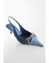 Mango Pantofi slingback cu aplicatie cu funda Jai - Pled.ro