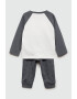 Mango Pijama cu maneci raglan Panda - Pled.ro