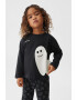 Mango Pijama lunga cu imprimeu Halloween Ghost - Pled.ro