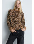 Mango Pulover cu animal print Pardo - Pled.ro