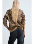 Mango Pulover cu animal print Pardo - Pled.ro