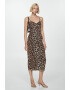 Mango Rochie dreapta cu animal print Leo - Pled.ro