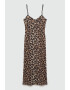 Mango Rochie dreapta cu animal print Leo - Pled.ro