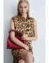 Mango Rochie midi cu animal print Miriam - Pled.ro