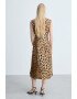 Mango Rochie midi cu animal print Miriam - Pled.ro