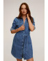 Mango Rochie tip camasa din denim Sharon - Pled.ro