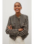 Mango Sacou din tuid cu model houndstooth Wintour - Pled.ro