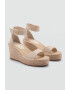 Mango Sandale wedge Larisa - Pled.ro