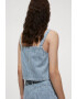 Mango Top crop din denim Ibiza - Pled.ro