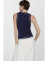 Mango Top din tricot cu detalii contrastante Pipe - Pled.ro