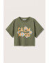 Mango Tricou crop cu imprimeu Mood - Pled.ro