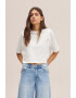 Mango Tricou crop lejer cu maneci cazute Mngtc - Pled.ro