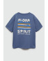 Mango Tricou cu imprimeu text Spirit - Pled.ro