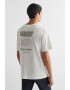 Mango Tricou de bumbac cu imprimeu grafic Portland - Pled.ro