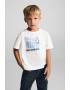 Mango Tricou de bumbac cu imprimeu surf - Pled.ro